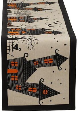 DII Haunted House Table Runner