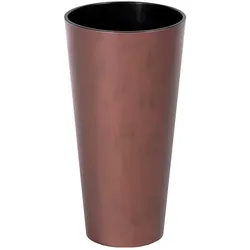 Prosperplast - TUBUS SLIM CORTEN 64L Topf mit Reservoir - 40x40x76,2cm in Kupferfarbe