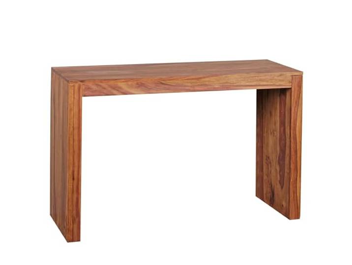 WOHNLING Console tafel massief hout Sheesham console bureau 115 x 40 cm cottage stijl werktafel natuurlijk hout modern