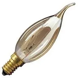Glühbirne | Kleiner Sockel E14 | Kerzenlampenstecker | Gold | 35mm | 25W