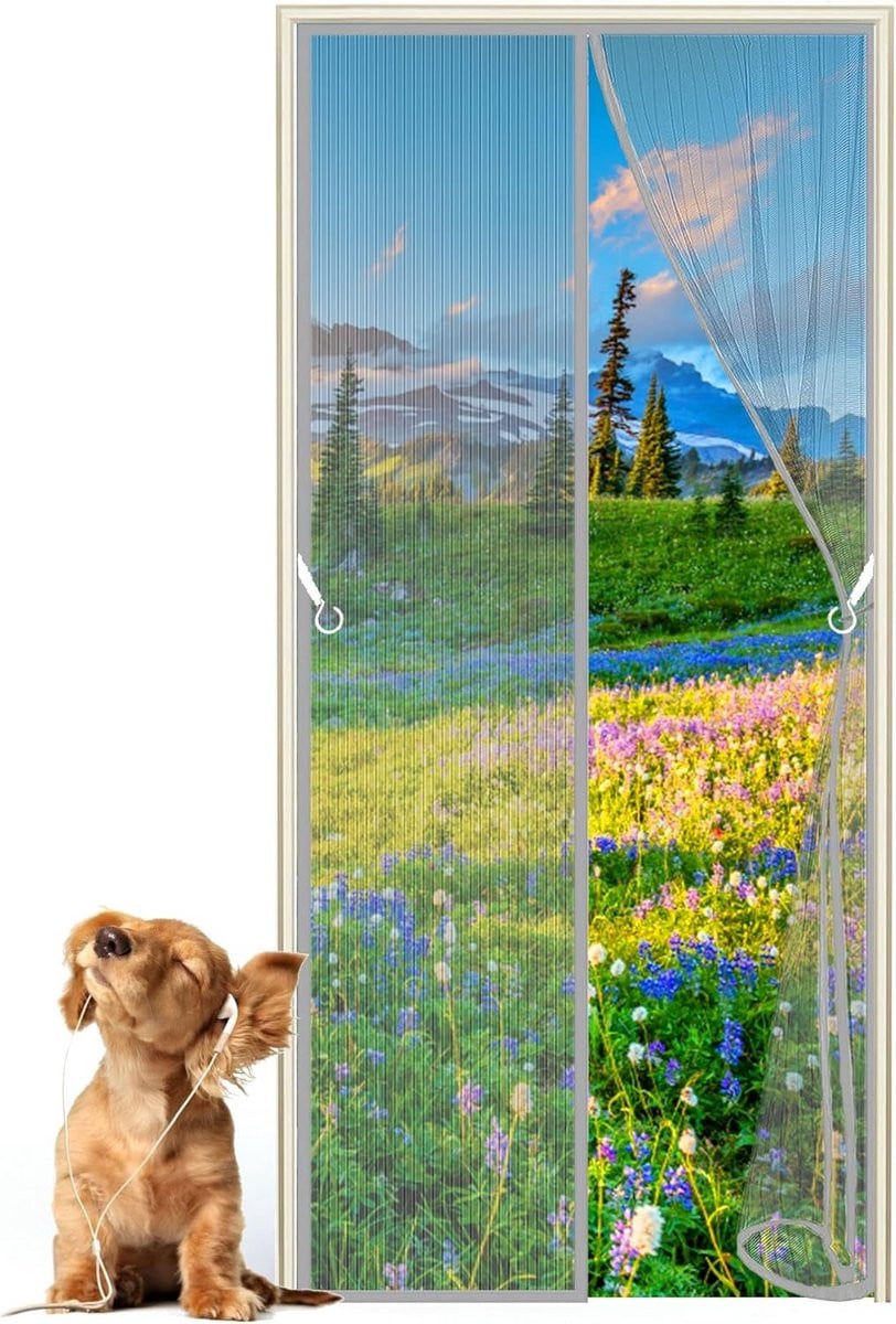 Magnetisch Hordeur Gordijn 130x195 cm - Automatisch Sluitend Hor voor Insecten en Vliegen