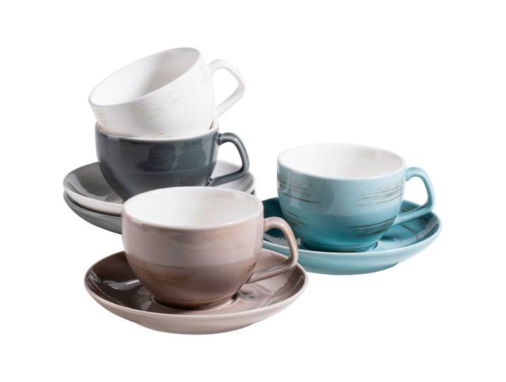 MÄSER Kaffeetassen-Set Derby mehrfarbig Porzellan