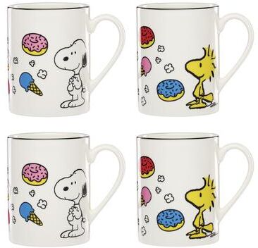 Lenox Chef Snoopy Dinnerware Dessert Set, Service for 4