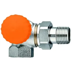 IMI Heimeier Eclipse Thermostatventil 393302000 Winkelrechts links 1/2", Rotguss vernickelt