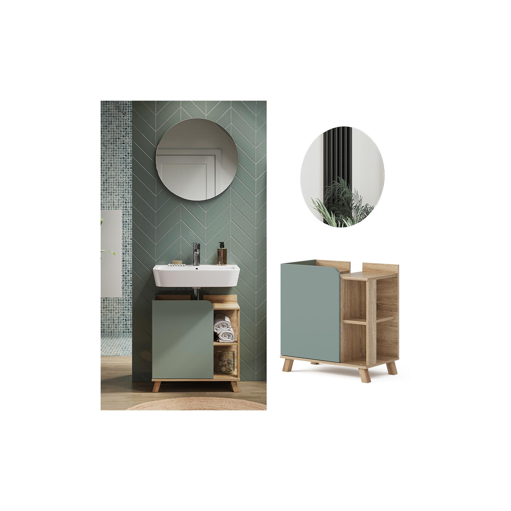 Vicco Badmöbel-Set Karen Sonoma Mintgrün 2 Teile