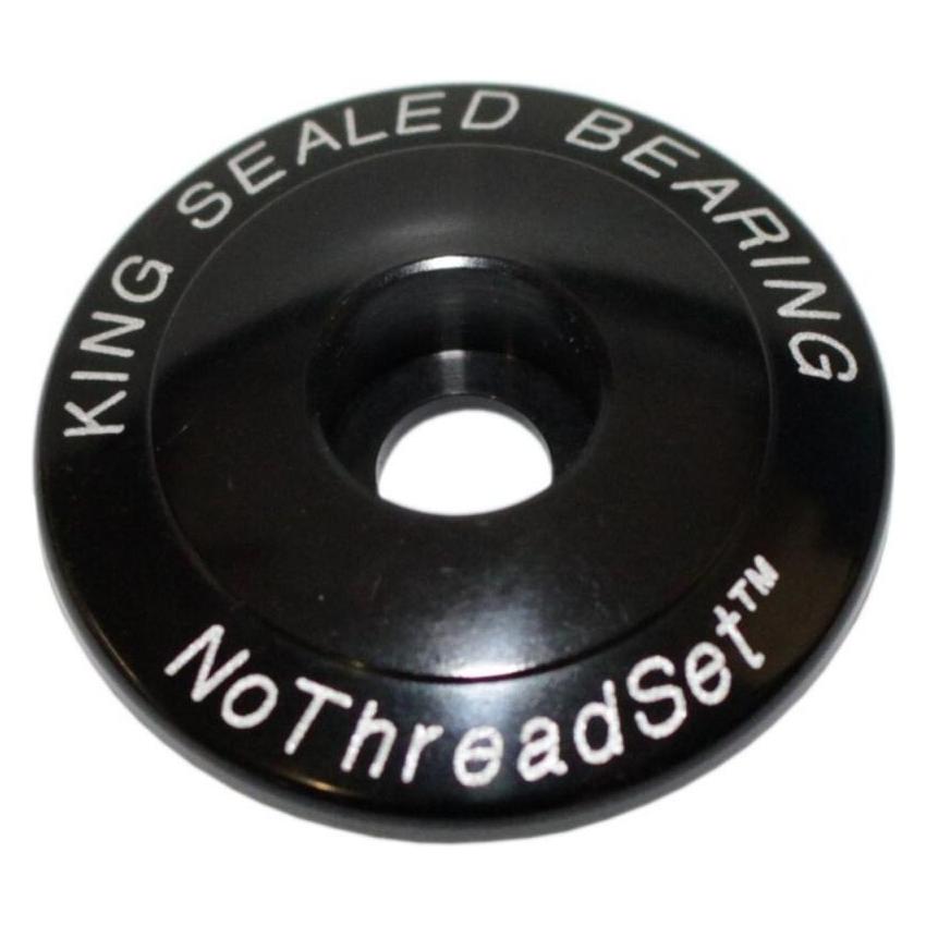 Chris King NoThreadSet Ahead Kappe, 1 1/8", Sotto Voce, silver (PHS532S)