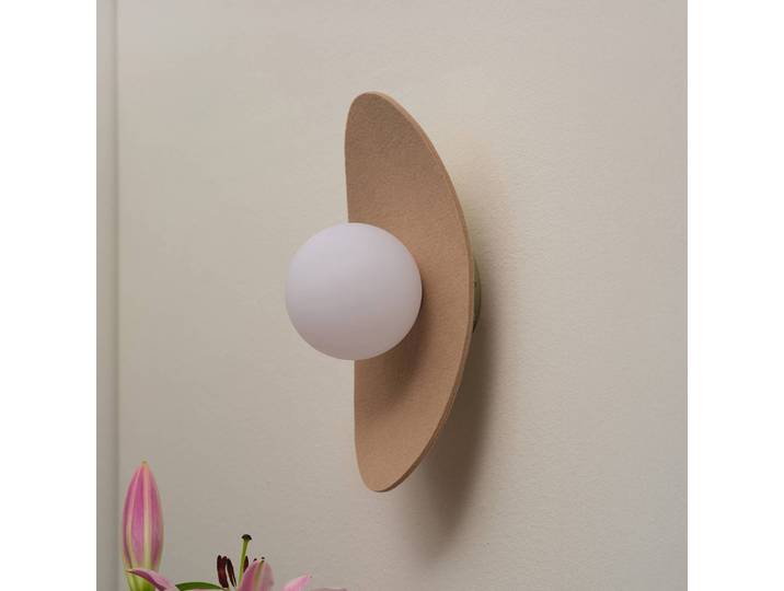 OSRAM Wandlampe Decor Pearl, dimmbar, creme / amber, für Wohn- / Esszimmer, Textil / Stoff / Seide, Modern, Wandleuchte, Wandlampe Innen