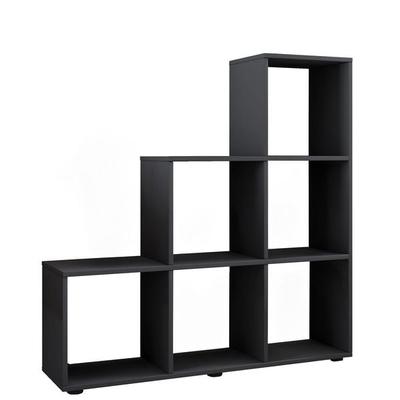 Holz Stand Treppenregal Regal 6 Fächer Nitas