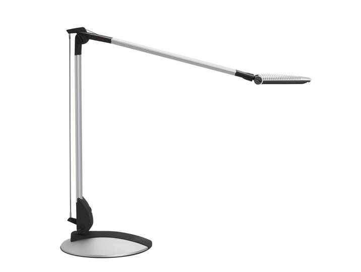 LED-bureaulamp MAULoptimus, dimbaar, alu / grijs / zink, Werkkamer / Kantoor, Aluminium, Modern, LED bureaulamp