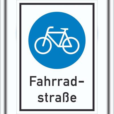 HB-Druck Schild Fahrradstraße A0 (841x1189mm)