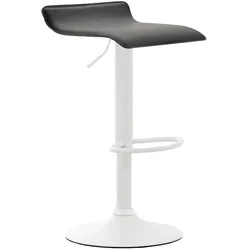 CLP Barhocker Dyn V2 Kunstleder weiß   Farbe: schwarz, Gestell Farbe: weiß