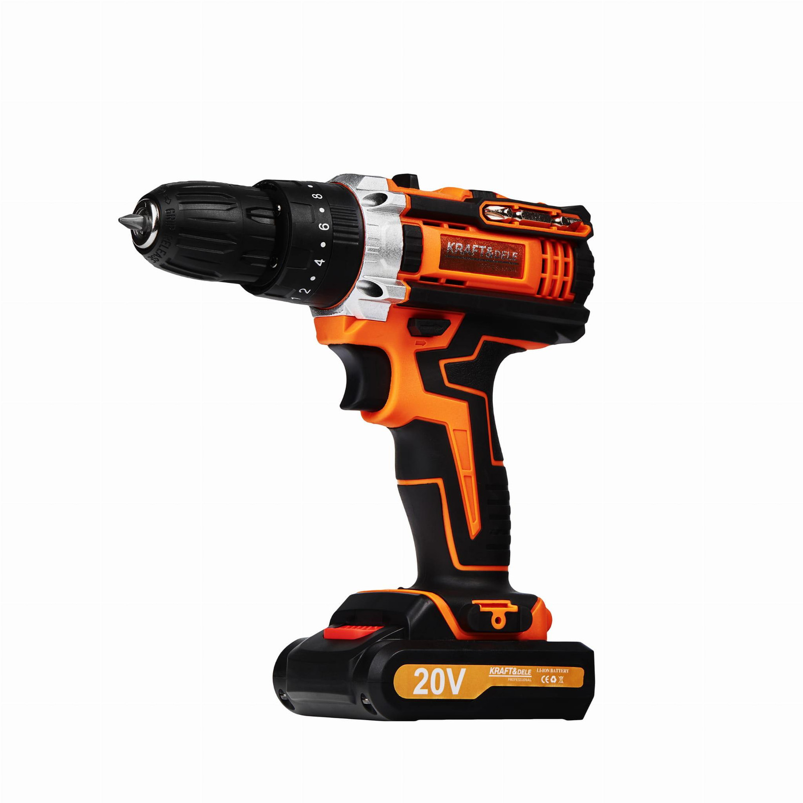 KRAFT&DELE Accuschroefmachine KD3086 met accessoires, 2Ah