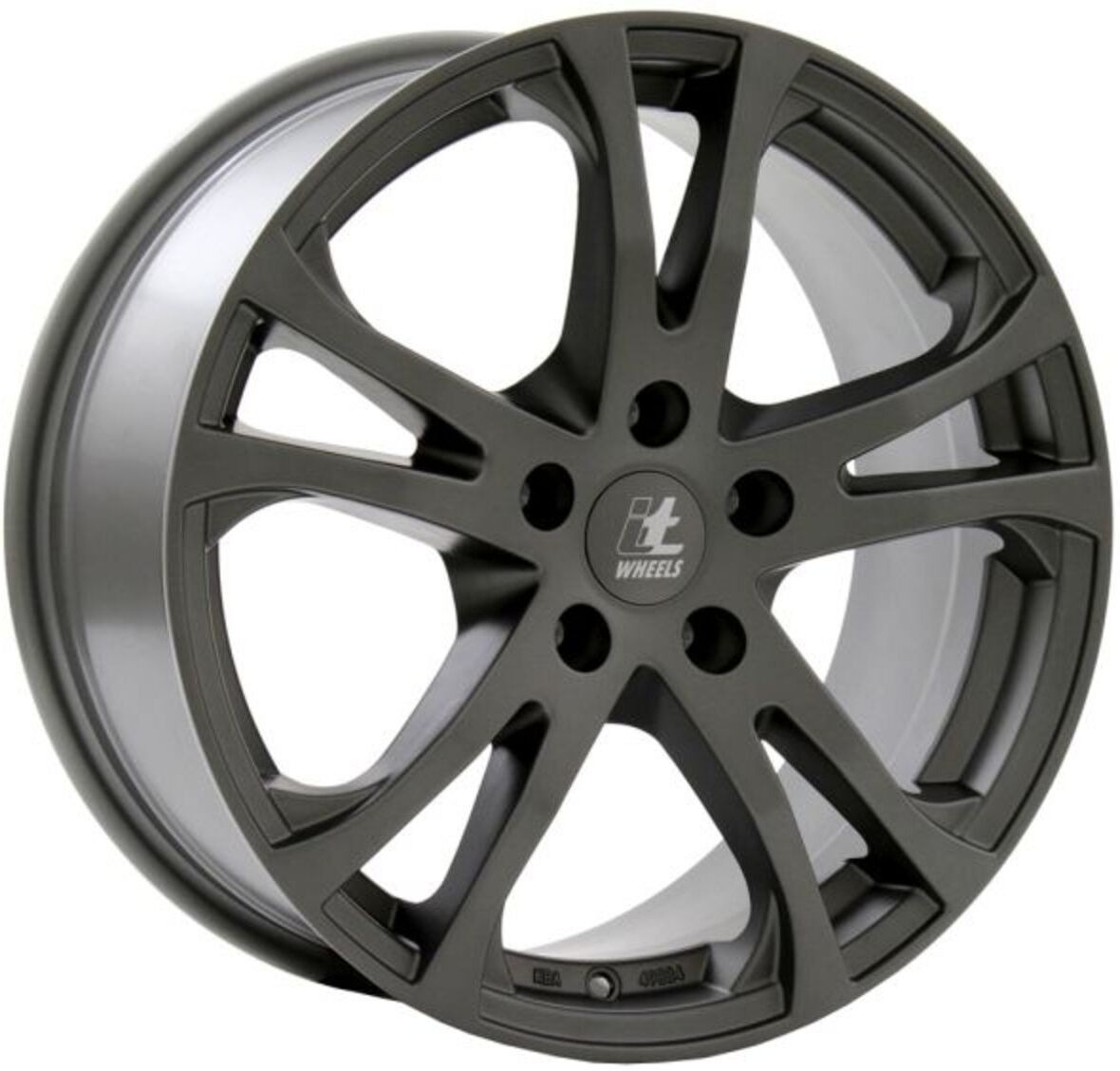 Alufelge 16 zoll ITWHEELS Michelle 5x112 6,5J ET39, Farbe Titan