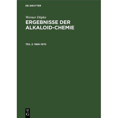 1969–1970, Gebundene Ausgabe von Werner Döpke, De Gruyter, 978-3-11-252827-3
