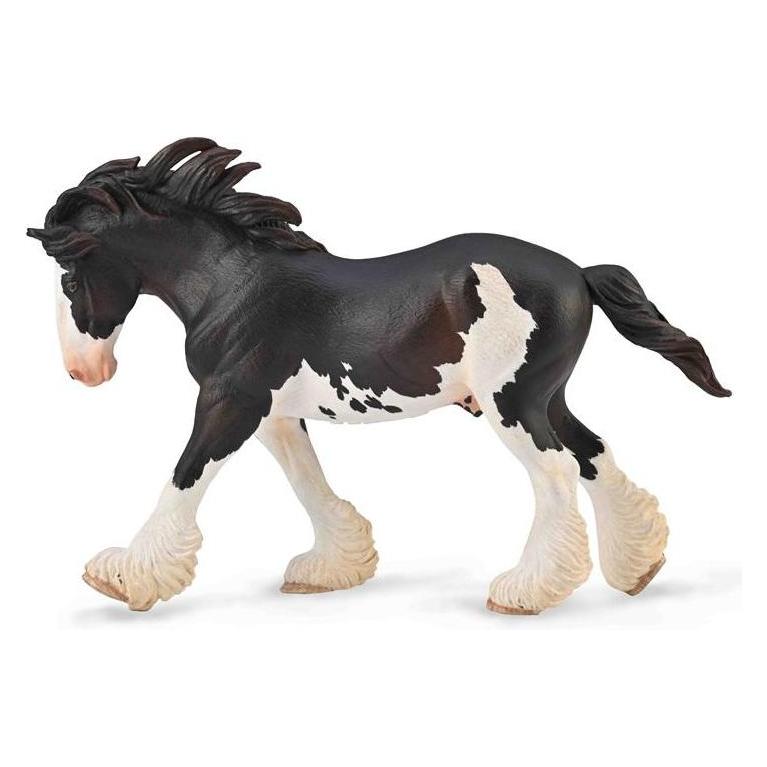 Collecta Clydesdale-Hengst mit schwarzem Sabino-Fell (88981)