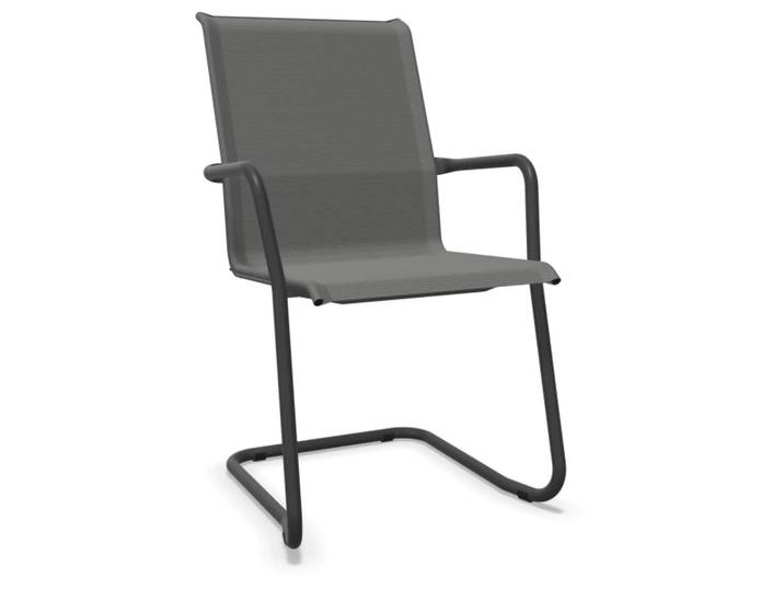 Freischwinger Locarno von Schaffner / Farbe: Grau / Grösse: 57 x 65 cm