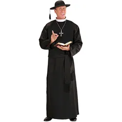 Widmann Kostüm Priester Camillo: Robe, Gürtel (4XL)