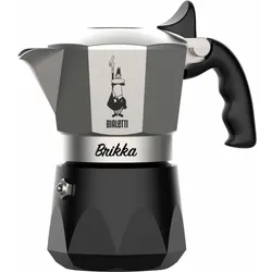 Bialetti Espressokocher Brikka 2023 für 2 Tassen, Espresso, Espressokanne, Kaffeebereiter, 7327