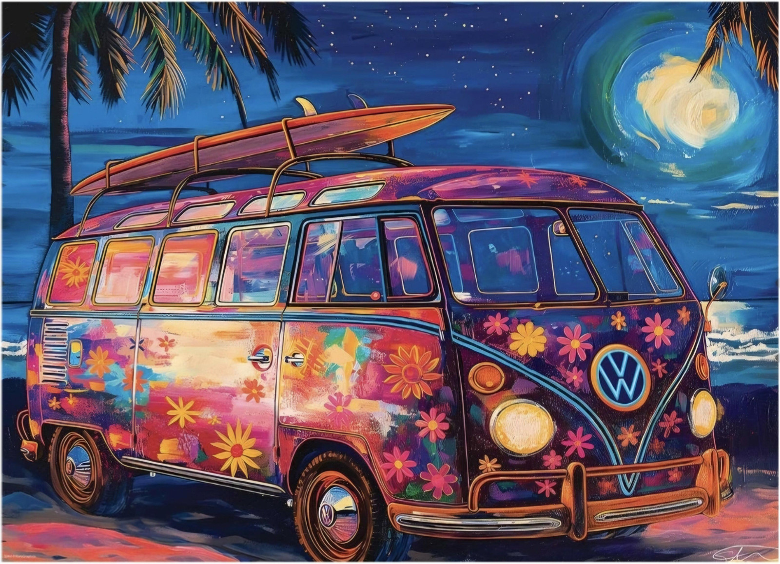 Eurographics Puzzel Volkswagen Strandplezier 1000 stukjes