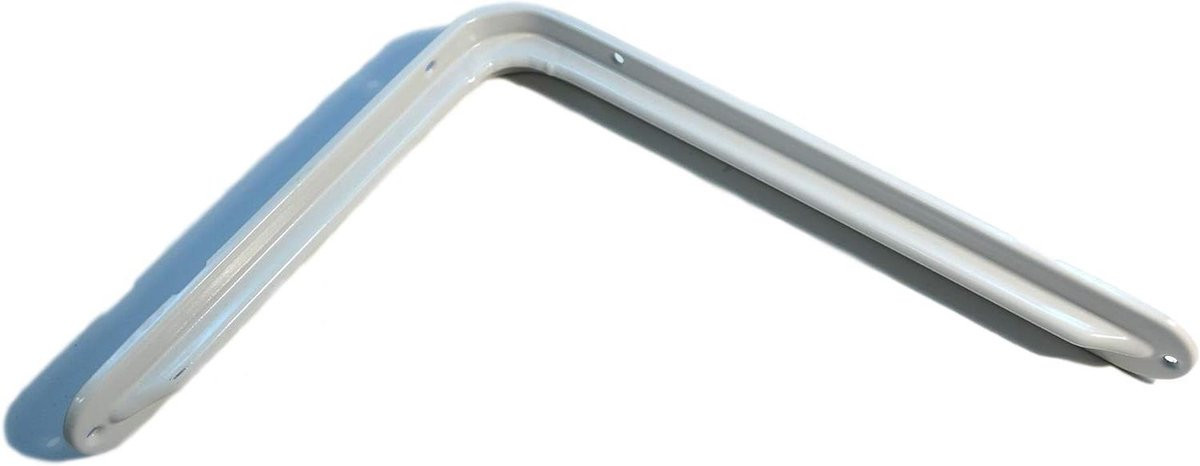 Witte wandconsoles voor het stevig monteren van planken, 30 x 23 cm