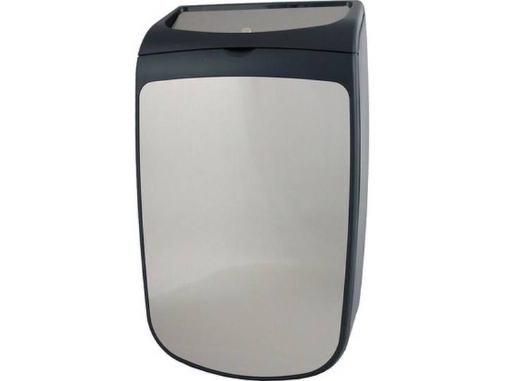 PlastiQline Exclusive Afvalbak gesloten RVS-kunststof 25 liter