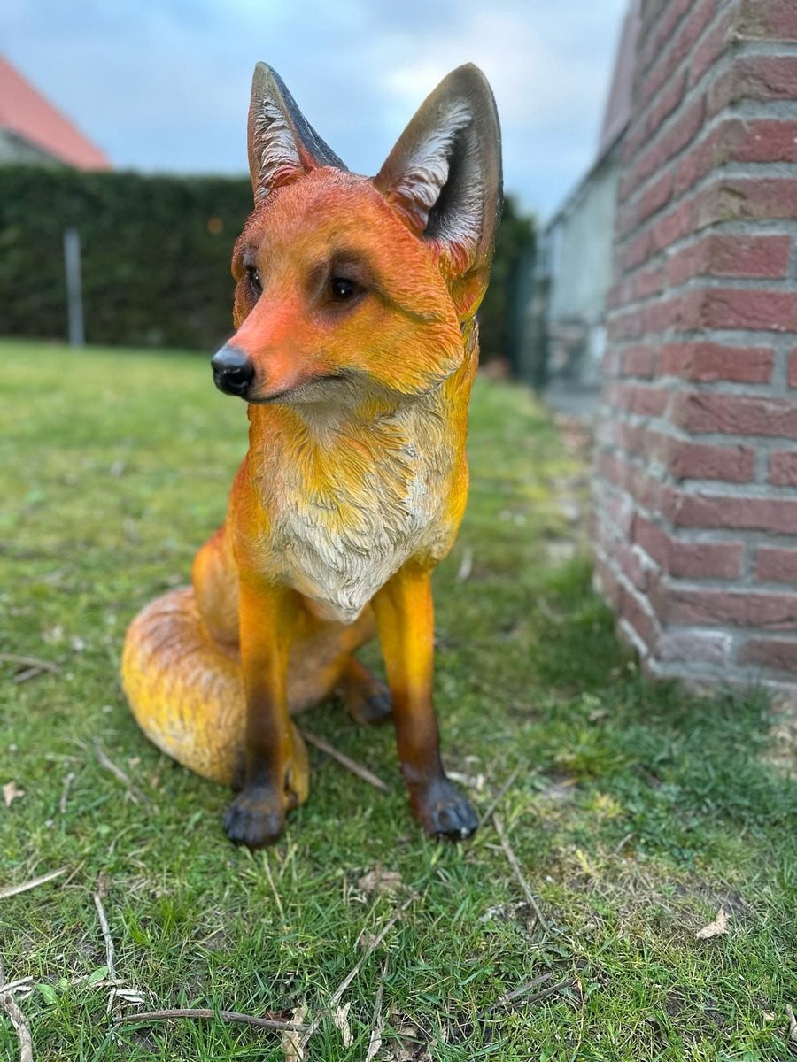Goodyz Zittende Vos Knuffel XXL Rood/Bruin