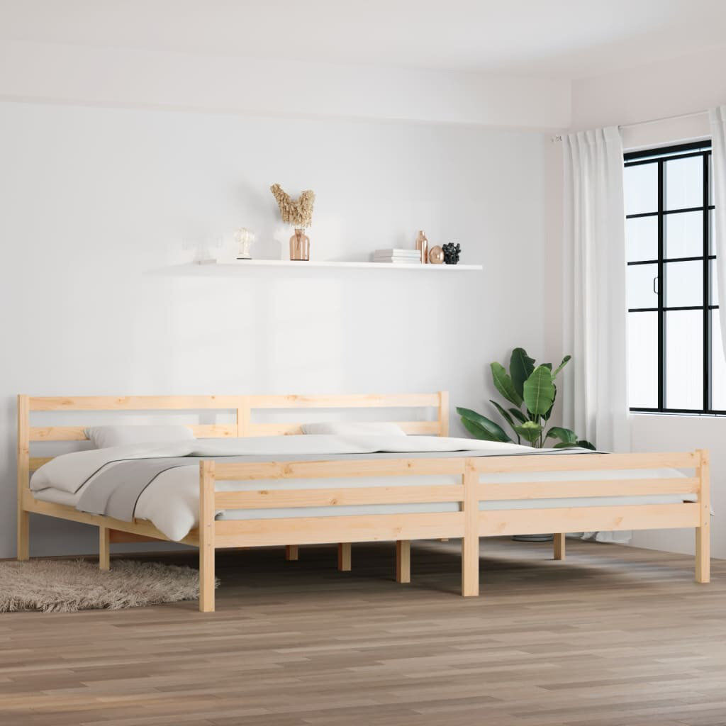 ClassicLiving Maxton Solid Wood Bed Frame Natural 200 x 200cm