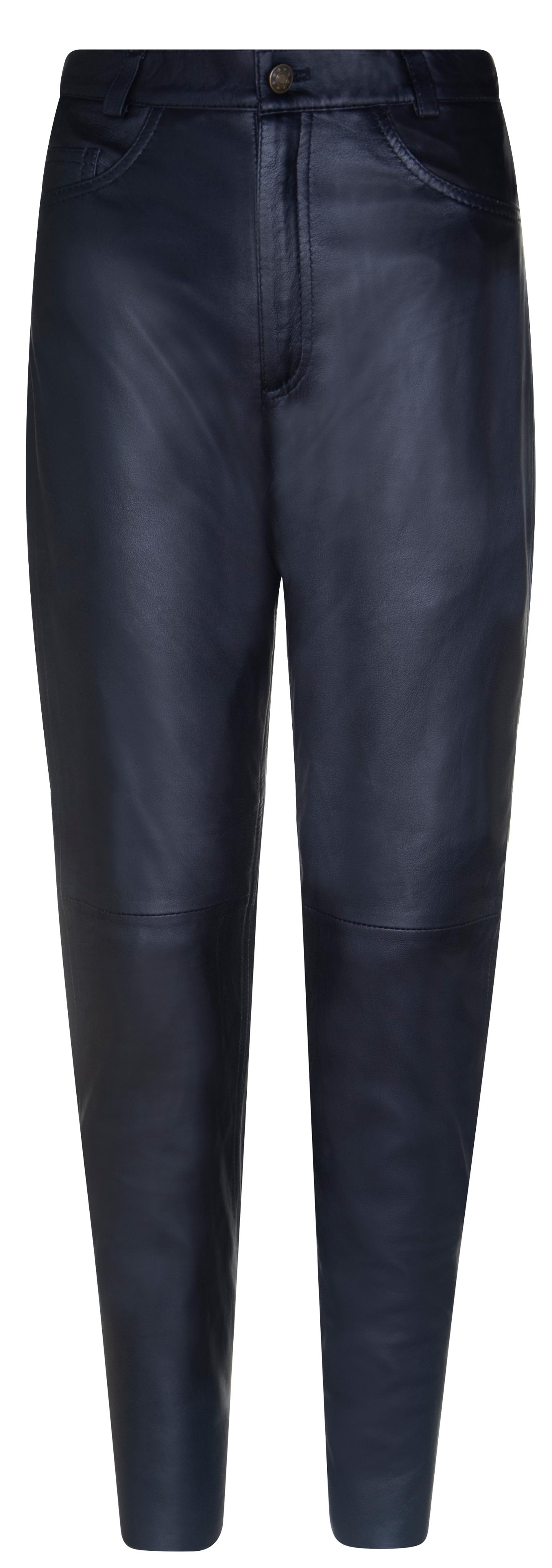 Klassische Damen-Jeans „501“ aus schwarzem Lammnappaleder