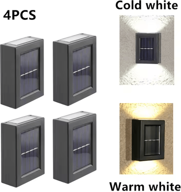 Inspire Curations IP65 Waterproof Solar LED Garden And Step Lights 08tyn 4pcs cold White