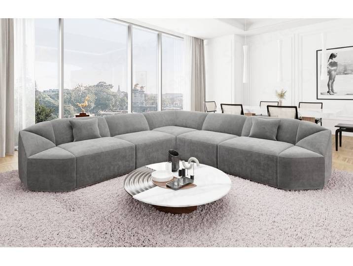 Stoff Ecksofa Cabrera L-Form