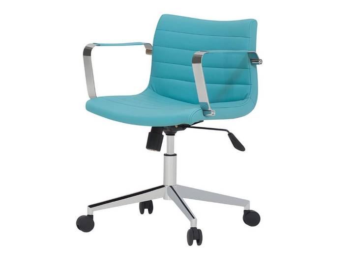 Xlmoebel Schreibtischstuhl Luxuriöser Blauer Designer Drehstuhl für exklusive Büros, Made in Europa
