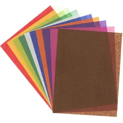 buttinette Transparentpapier, bunt, A4, 50 Blatt