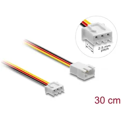 Delock Lüfter Verlängerungskabel Stecker zu Buchse 3Pin 30cm