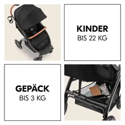 Hauck, Kinderwagen, Buggys & Sportwagen Buggy & Sportwagen UpTown Black (mit Liegefunktion (6 Monate - 4 Jahre)