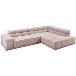 ECKSOFA NEVADA Pink Cord