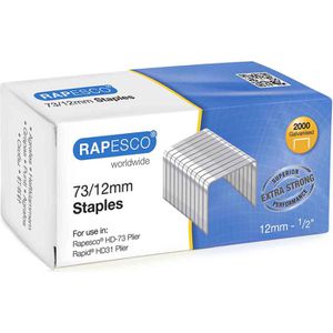 RAPESCO Heftklammern 1261, Typ 73/12, 2 - 70 Blatt Heftleistung, verzinkt, 2000 Stück