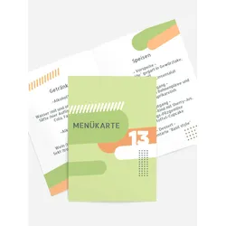 Menükarten Geburtstag selbst gestalten mit Spruch und Fotos im Onlinedesigner bei Meine-Kartenmanufaktur.de