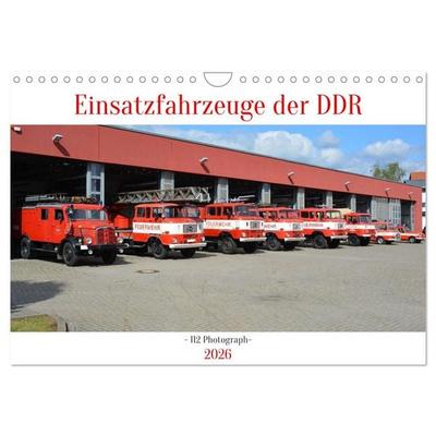 Einsatzfahrzeuge der DDR (Wandkalender 2026 DIN A4 quer), CALVENDO Monatskalender