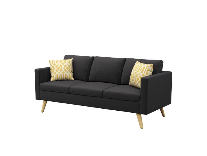 Sofa BLAIR 3-Sitzer schwarz