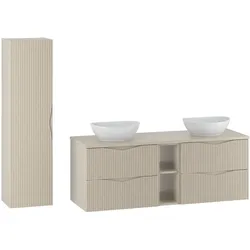BADMÖBEL 140.6cm Tao 2er-Set Kaschmir