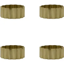 Nello Serviettenringe 4,5 cm, gold, 4 St.