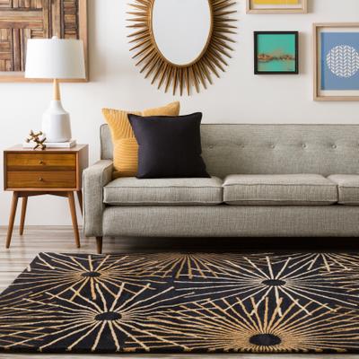 Livabliss Hand-tufted Brown Contemporary Genrich Wool Abstract Area Rug - 6' Round