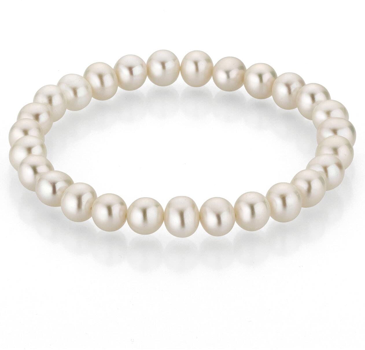 Perlenarmband FIRETTI "Schmuck Geschenk Armschmuck Armkette Perle", weiss (weiß), Armbänder, Damen, 21cm, Perlen, Perlenarmband, mit Süsswasserzuchtperle weiß 21cm, Perlen