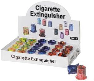 IH Casa Decor Resin Cigarette Extinguisher 24/Display Assorted - Set of 24