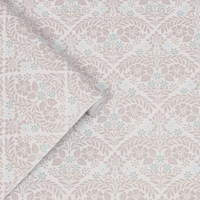 Vliestapete LAURA ASHLEY "Margam", grau, B:0,52m L:10m, Vlies, Tapeten, 10mx52cm