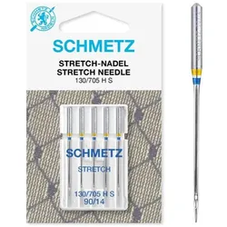 Schmetz Nähmaschinennadeln Stretch Stärke 90 5 St, Nadel, Silber