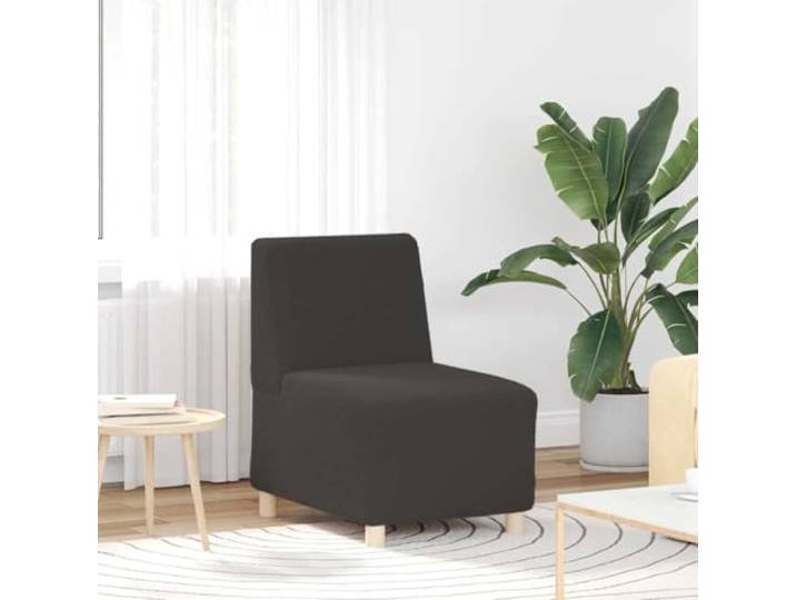 YUTAASU Modulares Sofa Ohne Armlehnen Dunkelgrau 55 cm Wollähnlicher Stoff, Sperrholzrahmen, Stützbeine, Wohnzimmer, Schlafzimmer, Erweiterbar