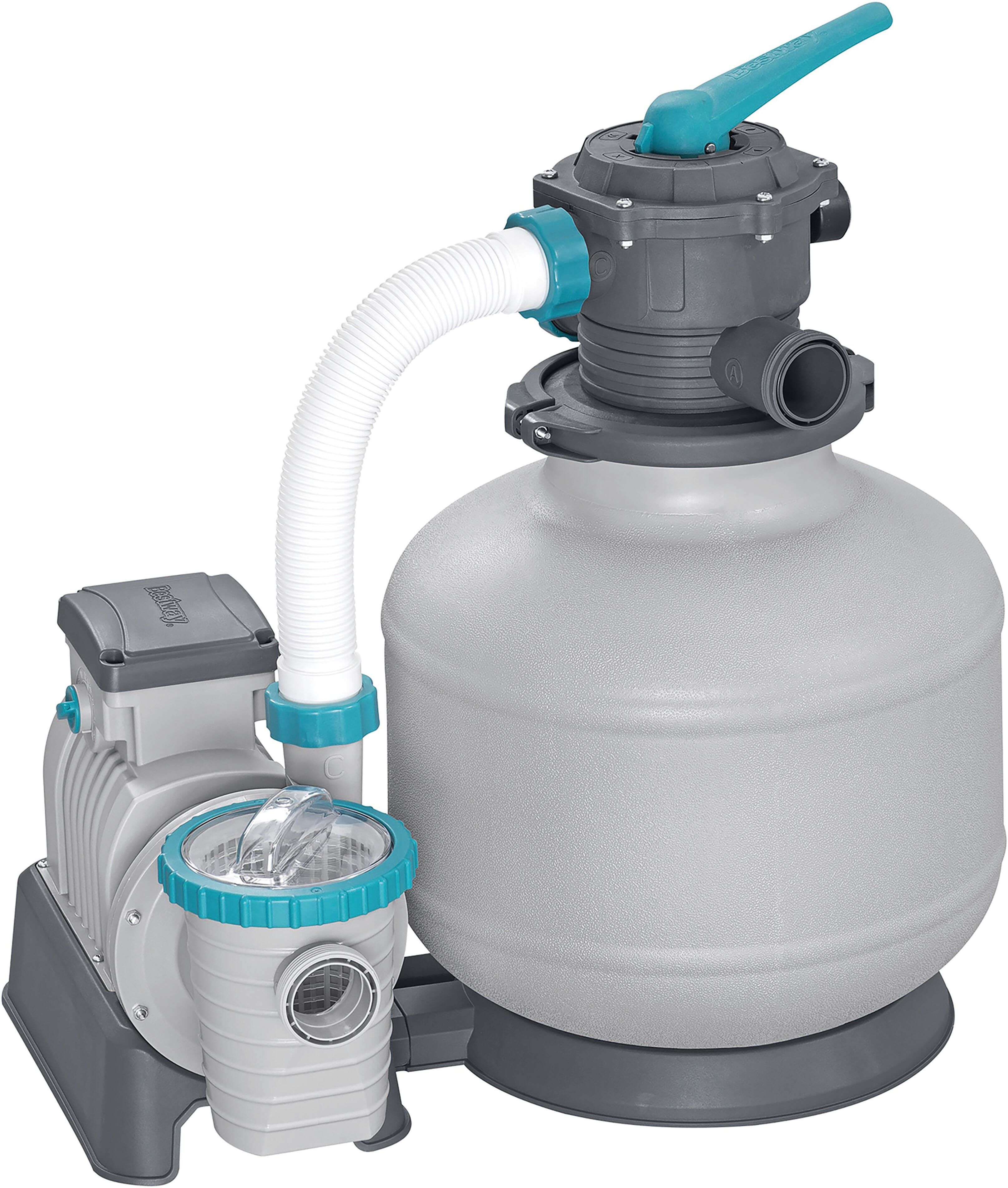 Bestway POMPA FILTRO SABBIA FLOWCLEAR 11355 l/h 500 W VALVOLA 6 POSIZIONI PRESSOSTATO-PREFILTRO-TIMER