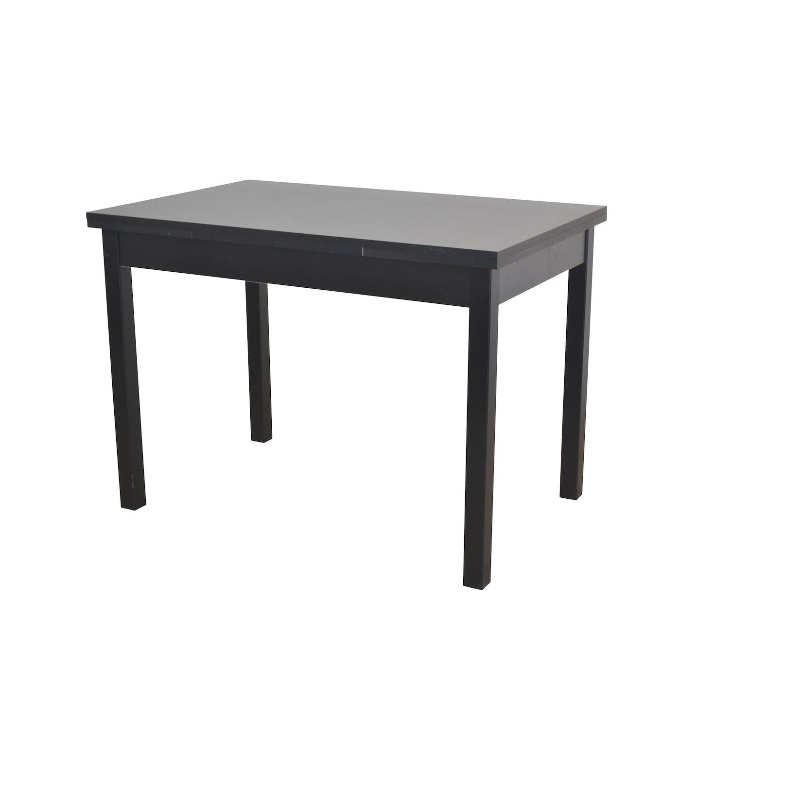möbel direkt online Esstisch, schwarz von 104 bis 164 cm ausziehbar schwarz
