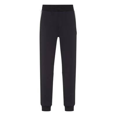 Jogginghose PLEIN SPORT "Jogginghose", Herren, Gr. 4XL, US-Größen, schwarz (02, schwarz), Obermaterial: 95% Polyester, 5% Elasthan, Hosen Jogginghose